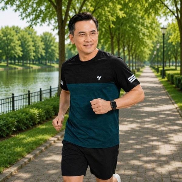 Áo thun thể thao nam cộc tay Thái Khang vải coolwink ATK33