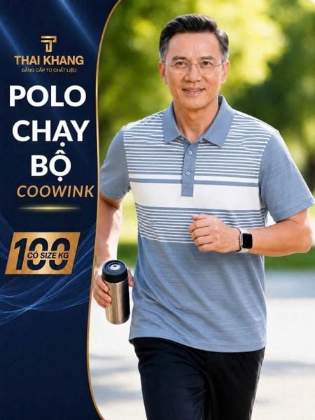 Áo thun polo nam THÁI KHANG vải thun lạnh ATK36