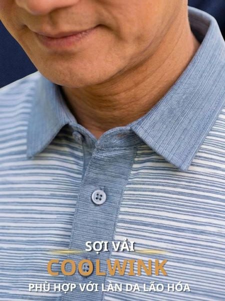 Áo thun polo nam THÁI KHANG vải thun lạnh ATK36