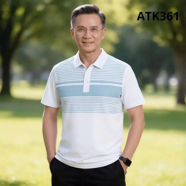 Áo thun polo nam THÁI KHANG vải thun lạnh ATK36