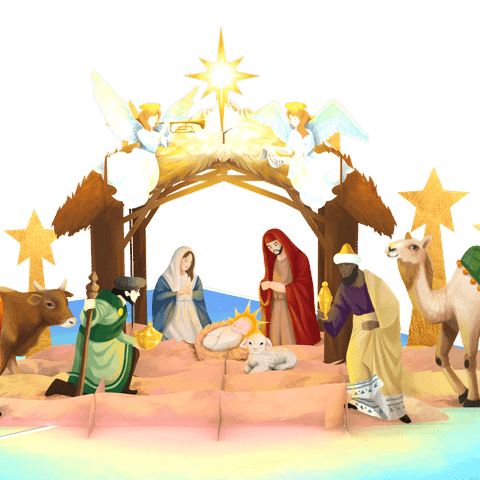  Nativity Pop Up Christmas Card 