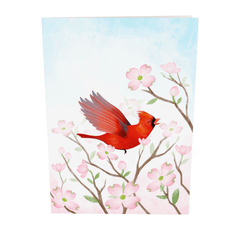  Cardinal Christmas Pop Up Card 