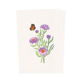  Aster Flowers Pop Up Card 