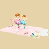  Ballerina Girls Pop Up Card 