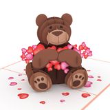  Adorable Teddy Bear Pop Up Card 