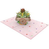  Bear & Flowers Pop Up Card 