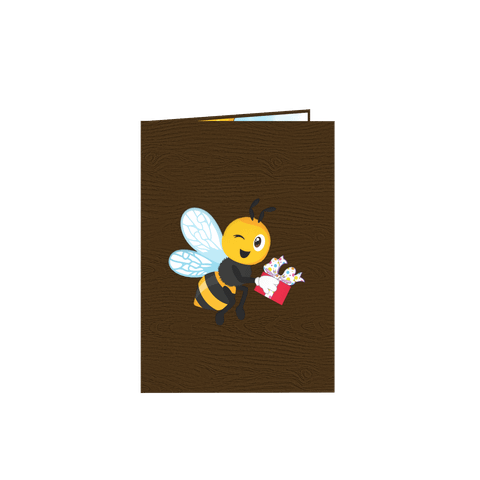  Bee Birthday Pop Up Card 