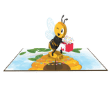  Bee Birthday Pop Up Card 