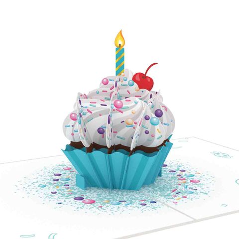  Birthday Cupcake Pop Up Card 