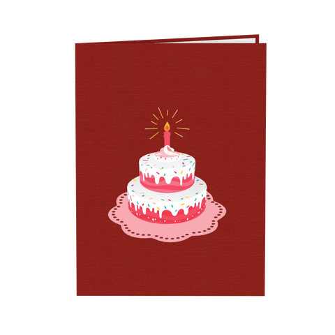  Birthday Cake Pop Up Card 