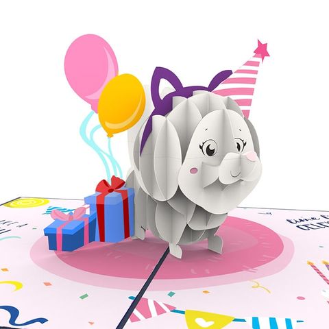  Birthday Dog Pop Up Card 