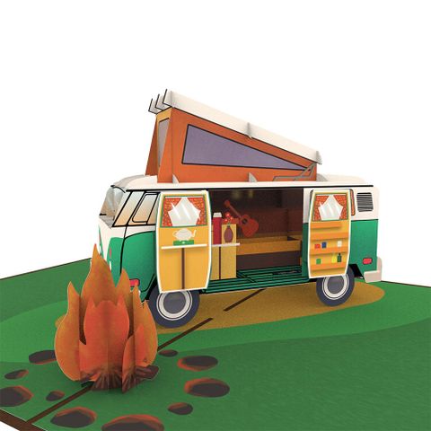  Car Camping Pop Up Card 
