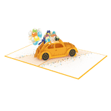  Car with Gifts Pop Up Card 