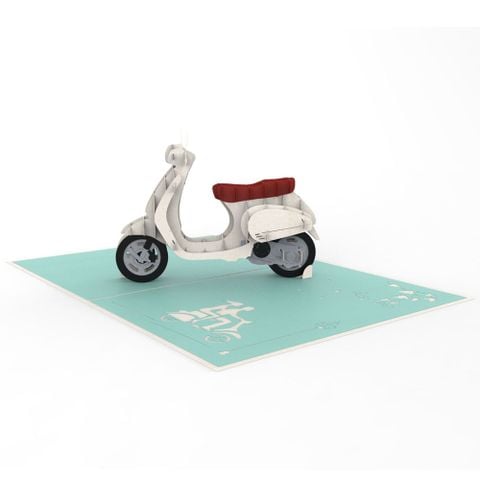  Charming Vespa Pop Up Card 