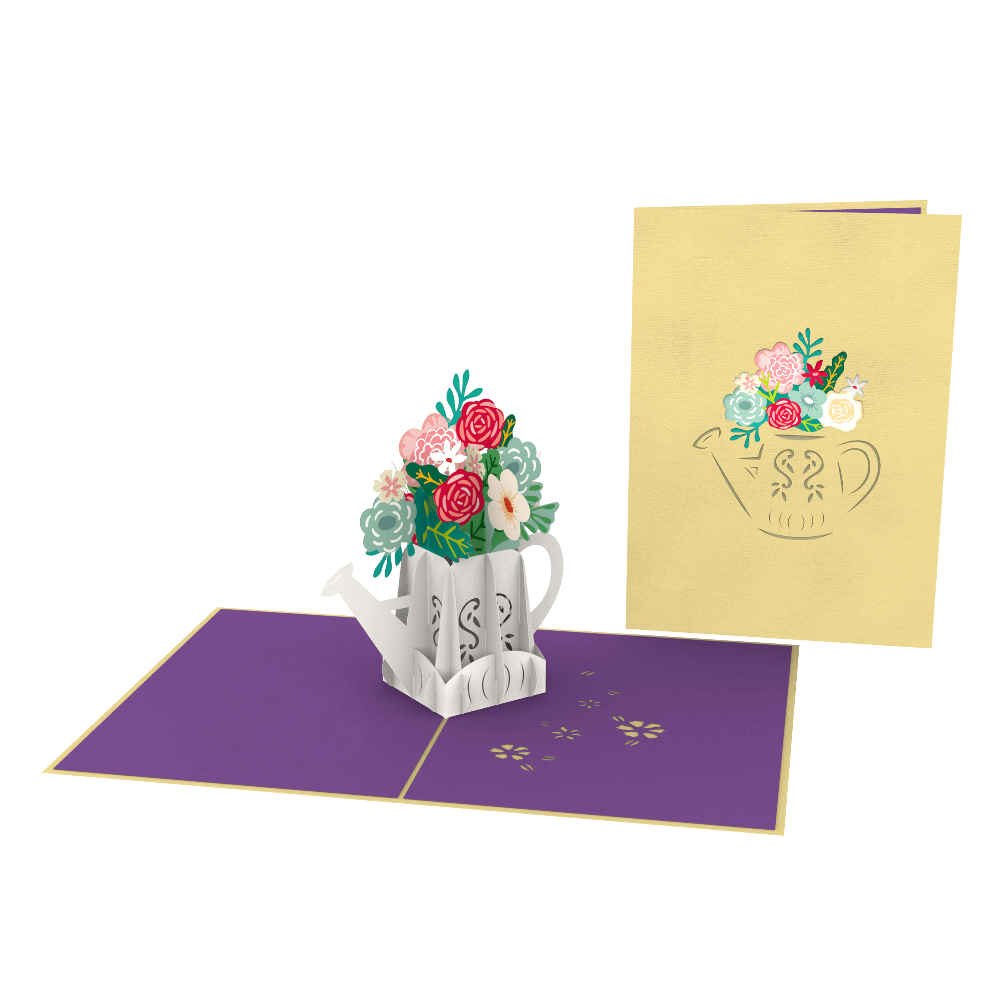  Colorful Flowers Pop Up Card 