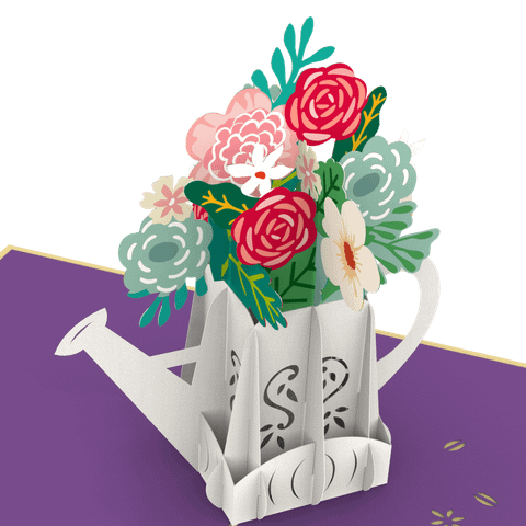  Colorful Flowers Pop Up Card 