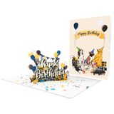  Dogs Birthday Pop Up Card 