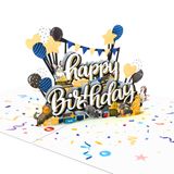  Dogs Birthday Pop Up Card 