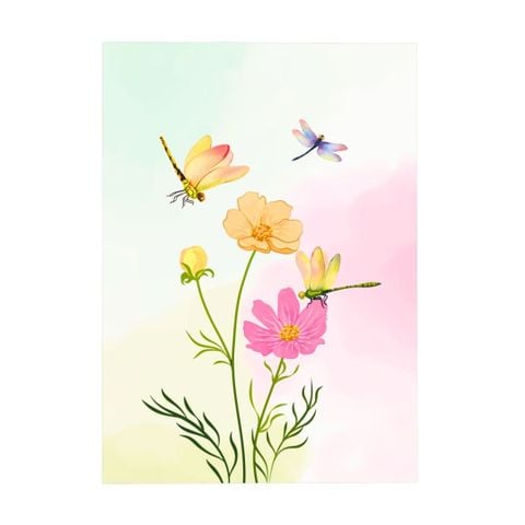  Dragonflies Pop Up Card 