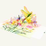  Dragonflies Pop Up Card 