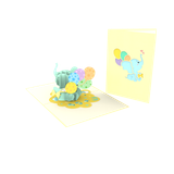  Elephant Pop Up Card 