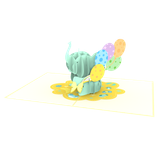  Elephant Pop Up Card 
