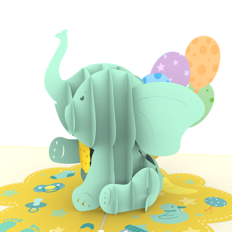  Elephant Pop Up Card 