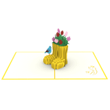  Flower Shoes Pop Up Card 
