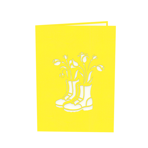  Flower Shoes Pop Up Card 