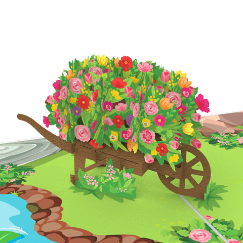  Flower Garden Pop Up Card 