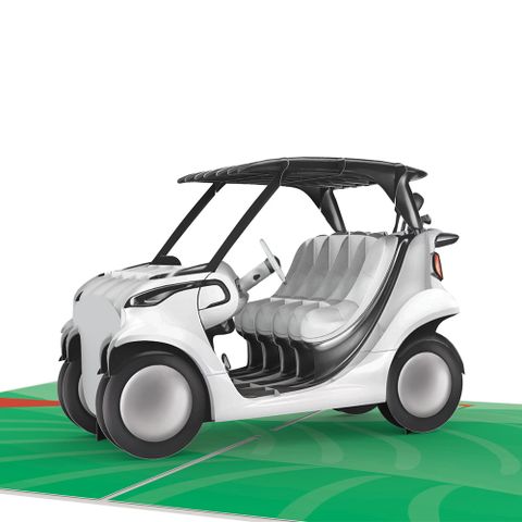  Golf Cart Pop Up Card 