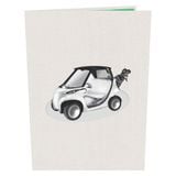  Golf Cart Pop Up Card 