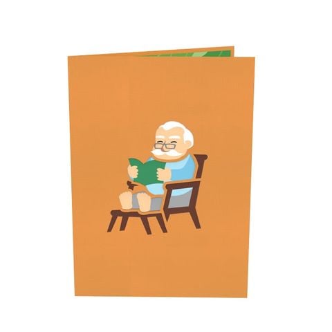  Grandfather Pop Up Card 