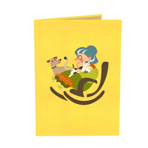  Grandmother Pop Up Card 