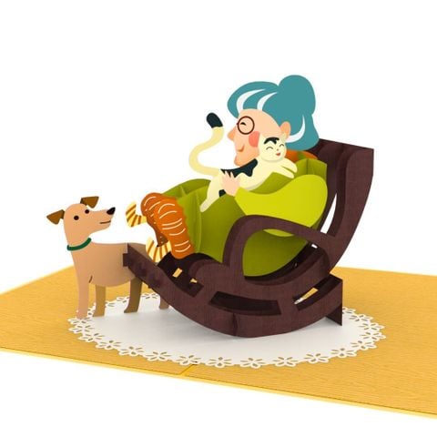  Grandmother Pop Up Card 