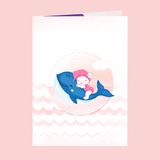  Happy Whale Pop Up Card 