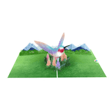  Hummingbird Lupine Pop Up Card 