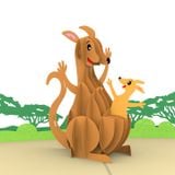  Mother Kangaroo Pop Up Card 