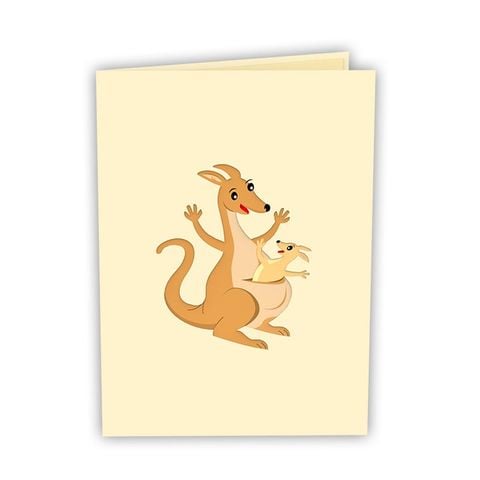  Mother Kangaroo Pop Up Card 