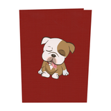  Lazy Bulldog Pop Up Card 