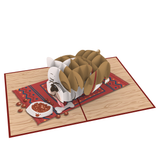  Lazy Bulldog Pop Up Card 