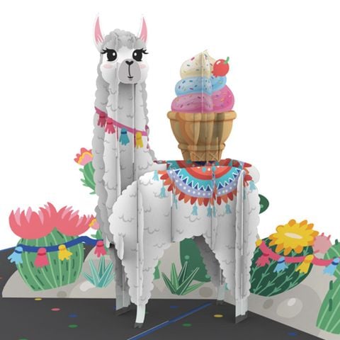  Llama Pop Up Card 