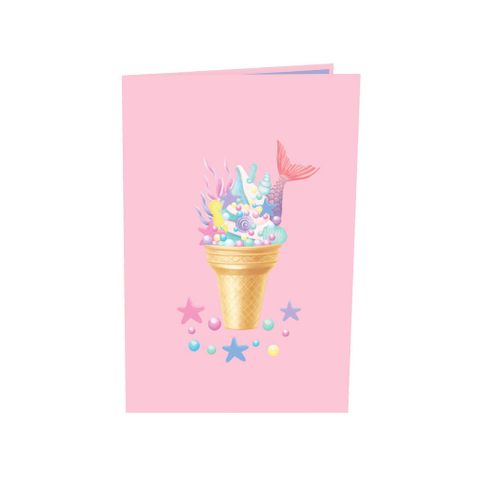  Mermaid Cupcake Pop Up Card 