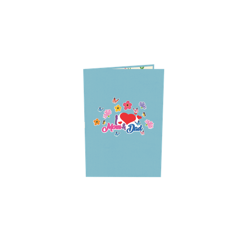  Mom & Dad Pop Up Card 