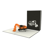  Excavator Pop Up Card 