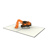  Excavator Pop Up Card 