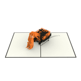  Excavator Pop Up Card 