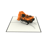  Excavator Pop Up Card 