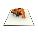  Excavator Pop Up Card 