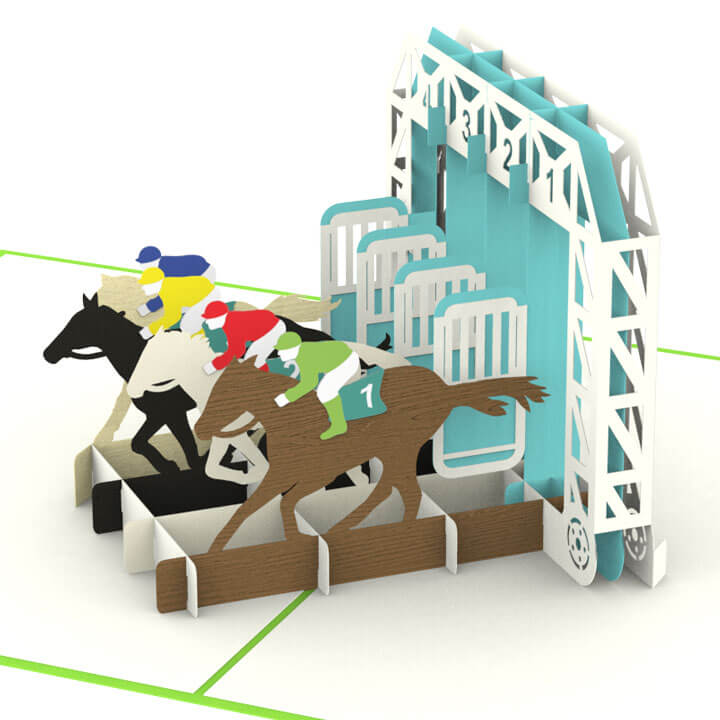 3D Horse Popup Card - Handmade Animal-Themed Paper Art For Birthday